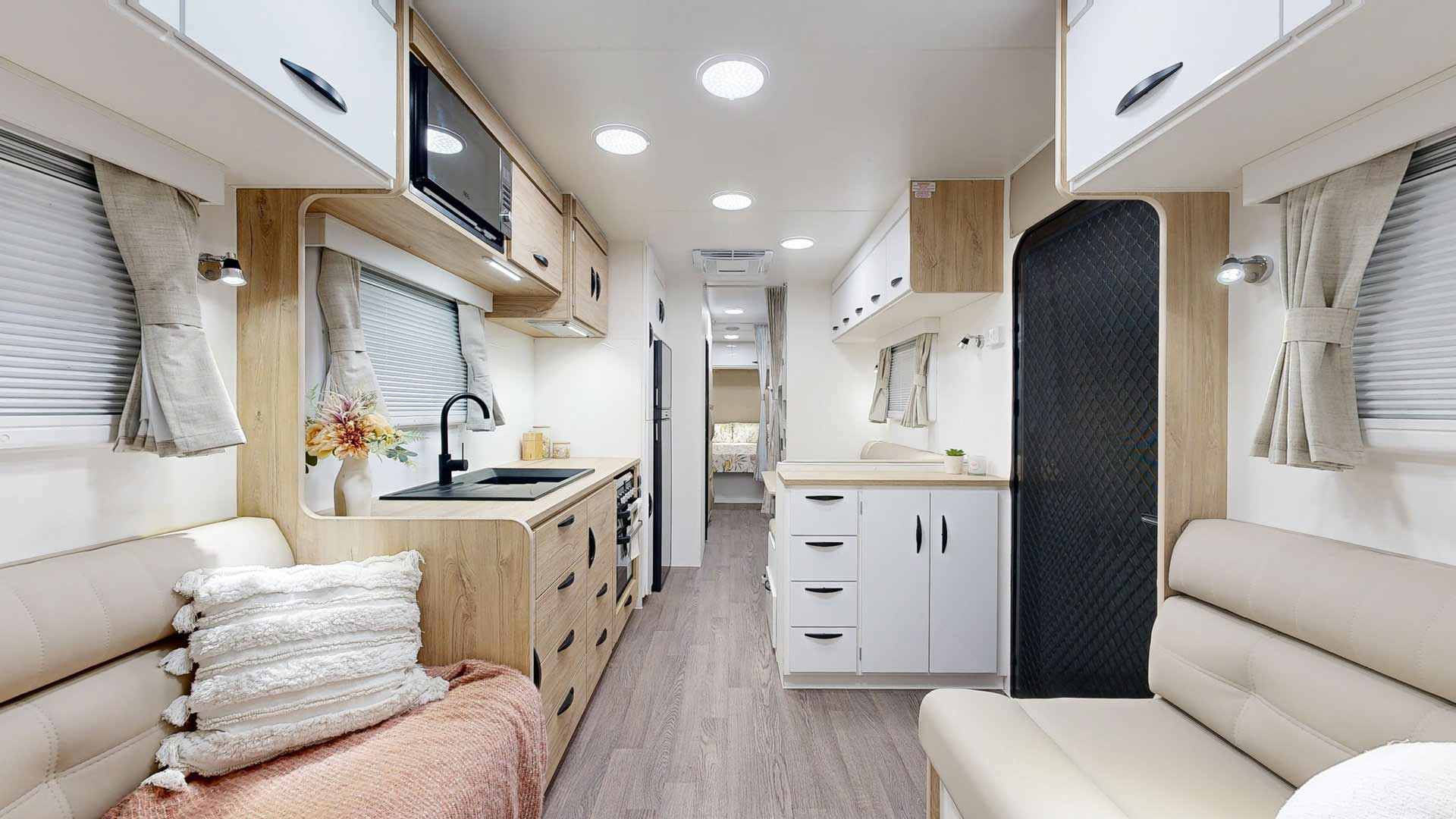 Supreme Spirit Tiny Home 32’ - 3200_CR_K2E3B_T - Colour scheme – Opal Light